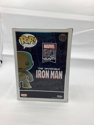 Funko Pop Marvel 80 Años - Iron Man Pátina #498 (Usado)