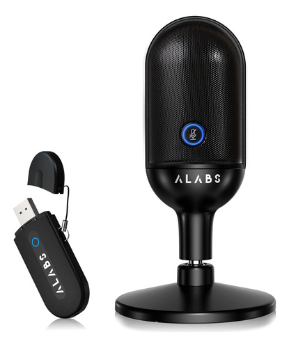 Micrófono De Condensador Cardioide Inalámbrico Usb Alabs Par
