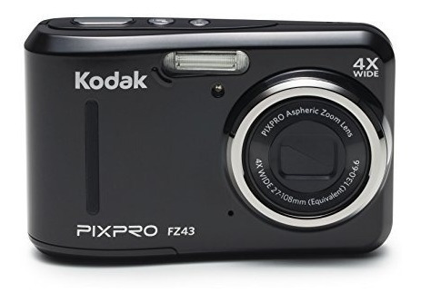 Cámara Digital De 16 Mp Kodak Fz43-bk Con Zoom Óptico