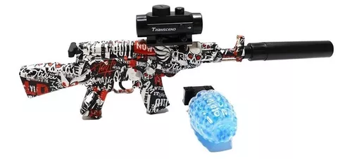 Rifle Bolinha Gel Arma Brinquedo Automática AK-47 51cm Orbeez