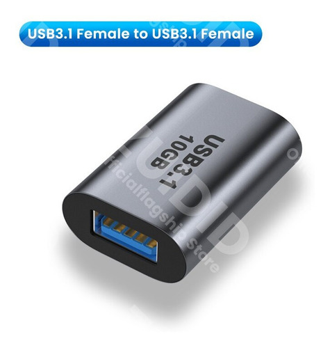 Adaptador Extension Usb A Hembra - Usb C Hembra 3.1 10gbps