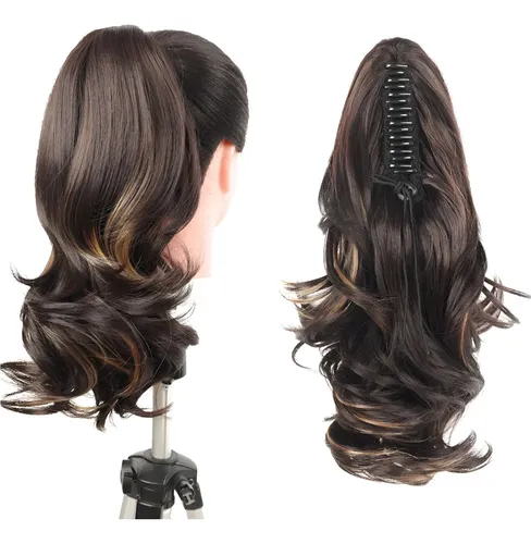 Rabo De Cavalo Curto Liso Ondulado Betina 35cm Bio Fibra