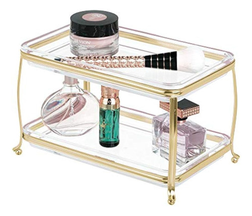 Mdesign Organizador De Maquillaje Para Encimeras De Baño, 2 