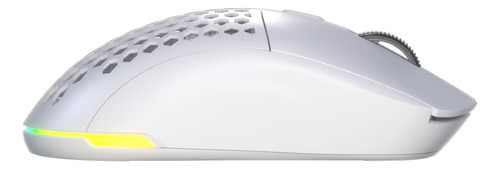 Mouse Gamer Fallen Pantera Pro Wireless Branco Com Led Rgb