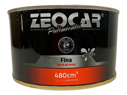 Zeocar Pasta Fina - Pasta De Pulir Fina - 480g