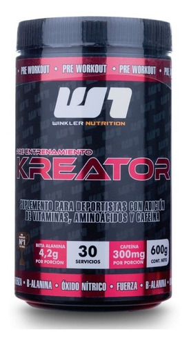 Pre Entreno Kreator 600 Grs. 30 Serv. Winkler Nutrition Sabor Hot Hawaii (tropical)