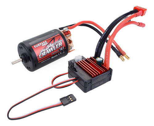 Motor Con Escobillas Surpass Hobby Combo 80a Esc, 5 Ranuras,