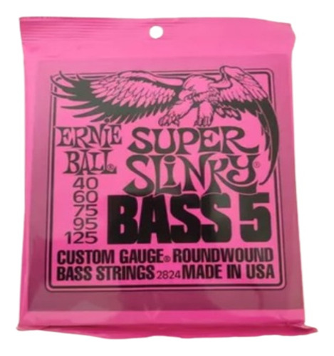 Encordoamento Baixo Ernie Ball 5cordas 040 -produto Original
