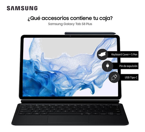 Imagen 4 de 9 de Galaxy Tab S8 Plus (11 , 128gb, Wifi) Samsung