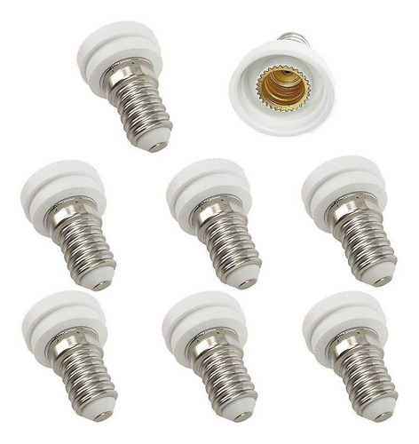 Dzydzr 8 pcs Foco Led Holder E14 a E12 adaptador Converso