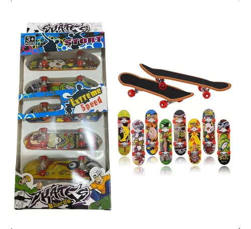 Skate De Dedo Skateboard Promoção C/lixa +pcs Para Brincar