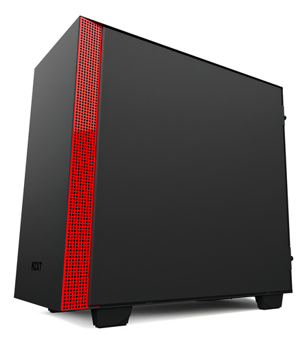 Gabinete Gamer Nzxt H400 Black-red Mid Tower Fan 3x 120mm Color Negro Y Rojo