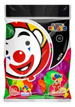 Comprar Globo Payaso Neón #10 50 Piezas Látex Colores Surtidos