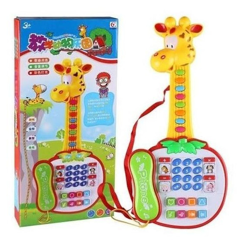 Guitarra Jirafa Musical Bebe Educativo Didactico Telefono 