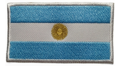 Imagen 1 de 2 de Parches Bandera Argentina Bordada P/ Coser Calidad Premium