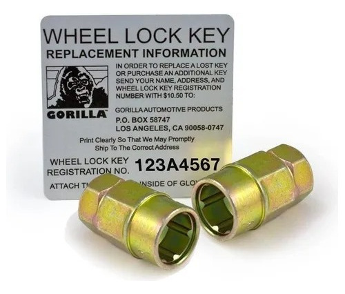 Seguros De Rin Gorilla Con 2 Llaves Para Chevrolet Cavalier.