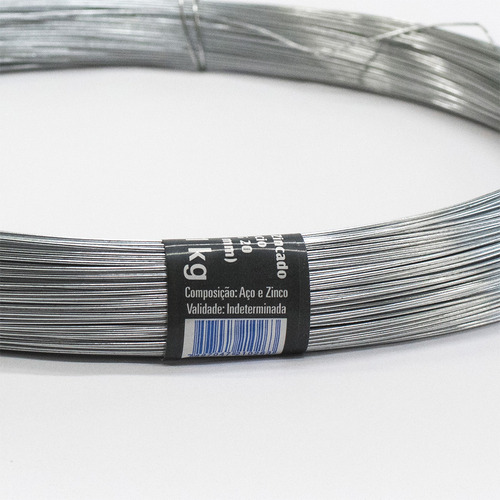 Arame Liso Galvanizado Nº20 ( 0,89mm ) 1kg Morlan