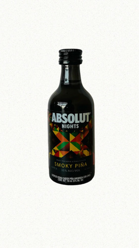 Absolut Smoky Piña 50 Ml Vidrio