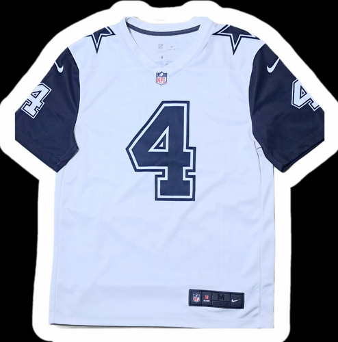 Jersey Nike Original Dallas Cowboys #4 Prescott Para Adulto