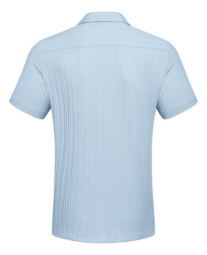 Camisa Casual Con Botones Para Hombre Camisa Manga Corta