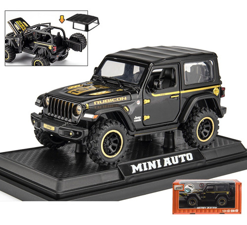 Vehículo Miniatura De Metal Jeep Wrangler 1/32 Vehículo Todo