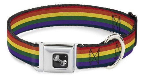 Buckle-down Dl-w21801 arco Iris Correa Del Perro, Multicolor