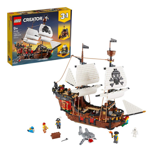 Lego Creator 3 En 1 Barco Pirata 31109 Juguete Infantil 0 Versión Del Personaje