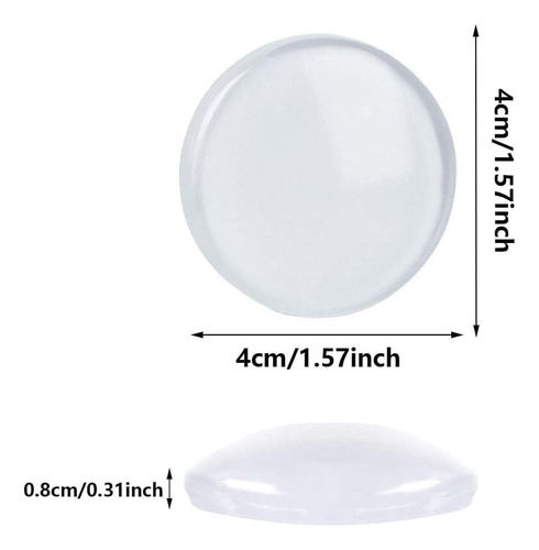 6 Pcs Protectores De Pared De Silicona Autoadhesivo Redondo