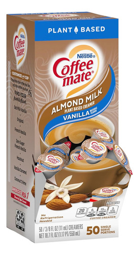 Nestle Coffe Mate Almond Milk Vanilla 50 Ct