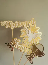 Comprar Toppers Personalizados  Bautizo, Primera Comunión, Tortas