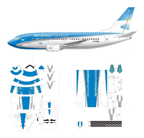 737 700 Aerolineas Argentinas Escala 1,100