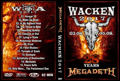 Megadeth Wacken 17 Mercado Livre