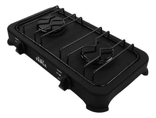 comprar Parrilla A Gas De Mesa Fraga Black P502 2 Quemadores Negra