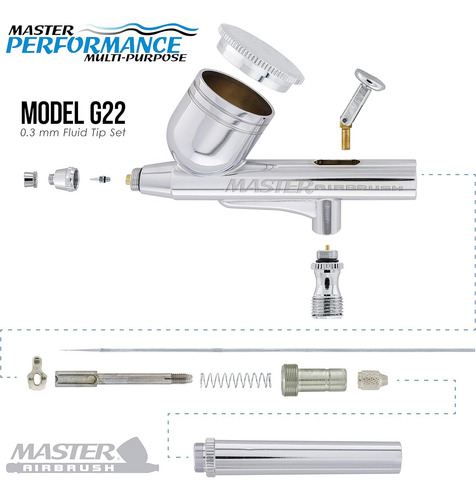 Mini Compresora De Aire Portatil Master Airbrush + Aerografo