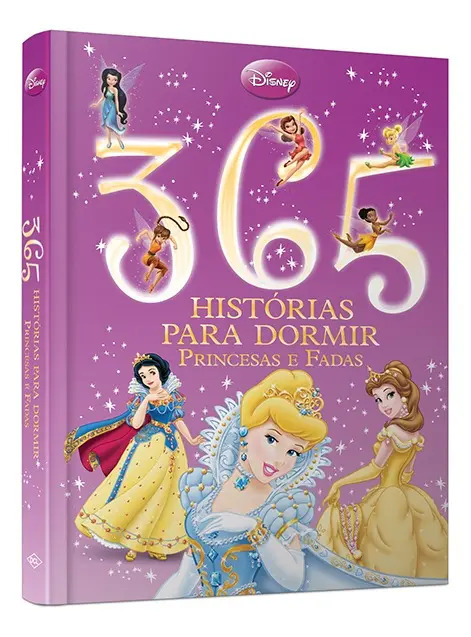 Disney - 365 Histórias para  dormir - Luxo - Contos Princesas - (Capa almofadada) - Disney - Dcl - Capa Dura