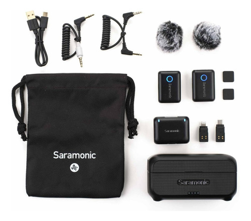 Microfone De Lapela Sem Fio Blink500 B2+ Cor Preto