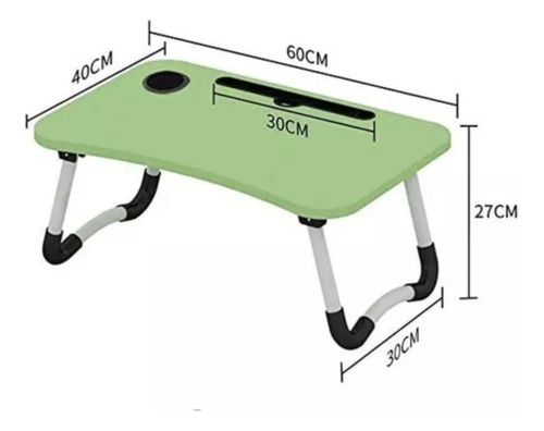 Mesa Bandeja Plegable Desayuno Ideal Notebook Tablet P/ Cama
