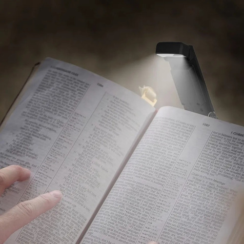 Luz Led Lectura Lampara Libros Clip Recargable Linterna