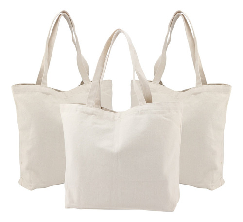 Segarty Bolsa Lona 3 S 16.5 X 13  Blanco Resistente Para