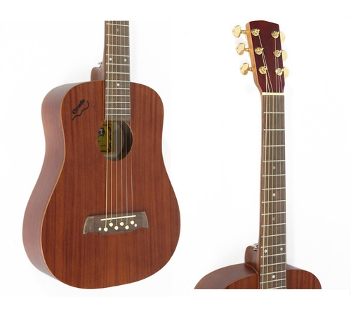 Guitarra Acústica Gracia De Viaje Caoba Tipo Baby Taylor Color Marrón Material Del Diapasón Rosewood Orientación De La Mano Ambidiestro