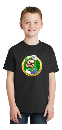 Remera Niño Niña Mario Bross Juego Luigi Personalizado