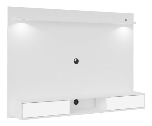 Mueble Para Tv Panel Hasta 55 Bertolini Color Blanco