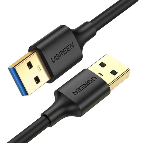 Cable USB 3.0 Ugreen tipo A macho a macho, 2 metros, negro