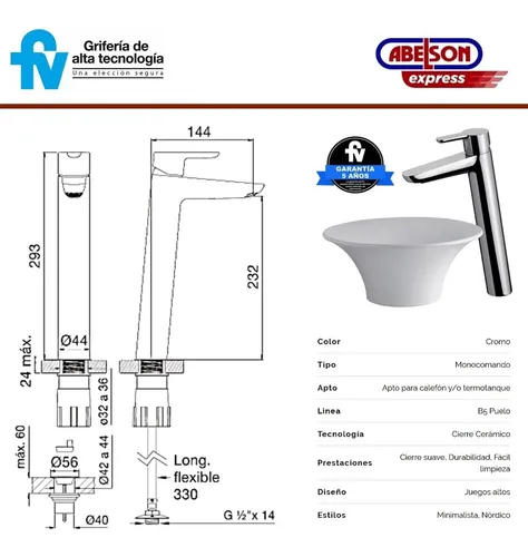 Monocomando fv puelo alto new arrivals