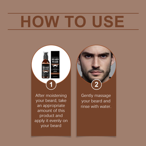 Un Limpiador Para El Cuidado De La Barba Para Hombres, Suave