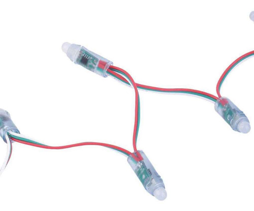 Imagen 3 de 6 de Dc 5v 50pcs Ws2811 Rgb A Todo Color 12 Mm Píxeles Luz Digita