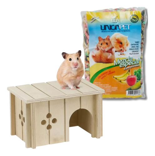 Refugio Madera Escondite Hamster Laucha Avantgarden Small