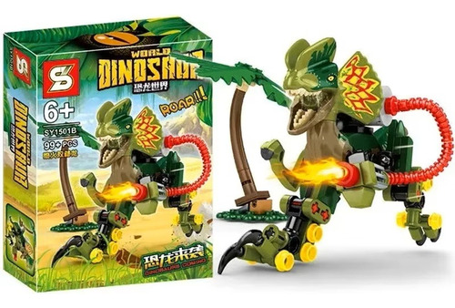 Set De Bloques World Dinosaurios Dilophosaurus Cyborg 99 Dilophosaurus
