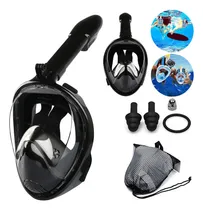 Comprar Máscara De Snorkel Buceo Visores Lentes 180° Con Adaptador 