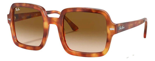 Óculos de sol Ray-Ban RB2188 Standard armação de acetato cor gloss tortoise, lente light brown de cristal degradada, haste gloss tortoise de acetato